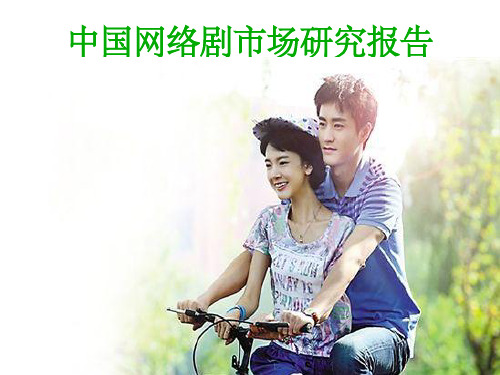 中国网络剧市场研究报告
