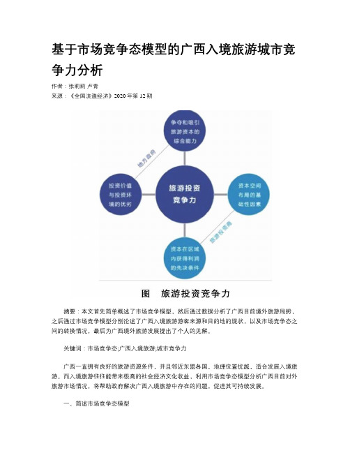 基于市场竞争态模型的广西入境旅游城市竞争力分析