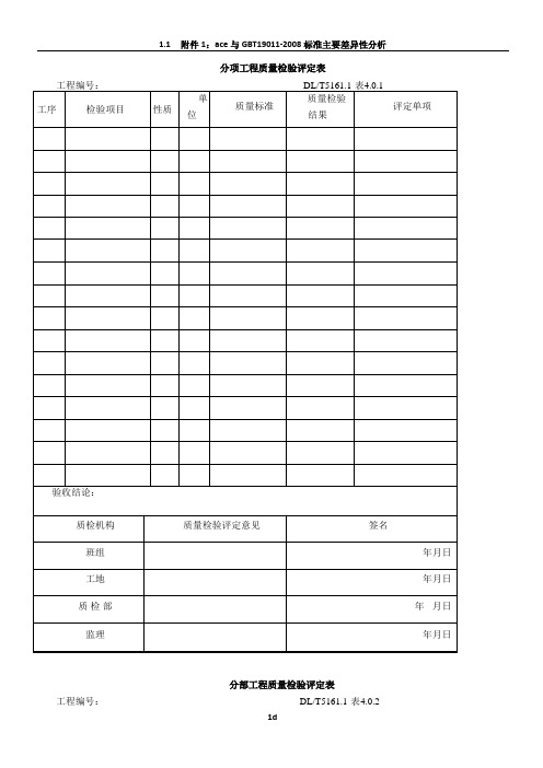 DL-T5161系列表格