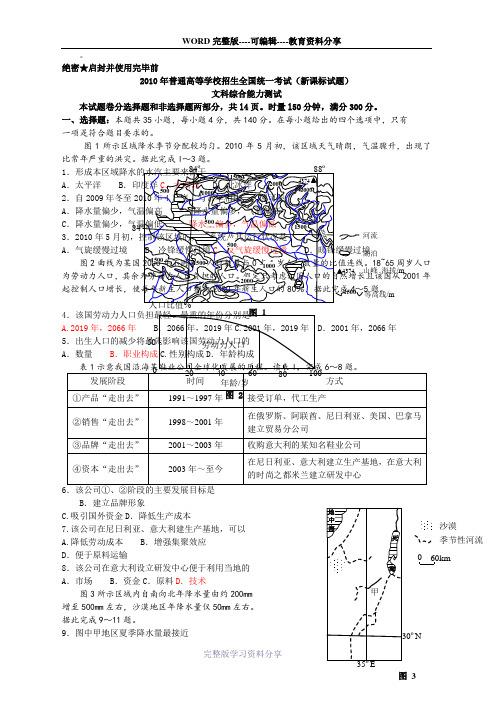 2008年地理高考热点问题