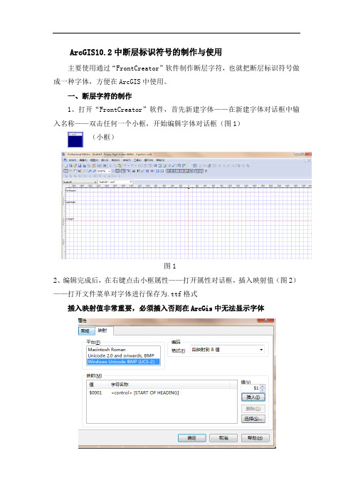 ArcGIS10.2中断层标识符号的制作与使用