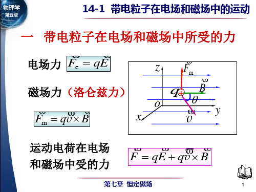 带电粒子在电场和磁场中的运动ppt