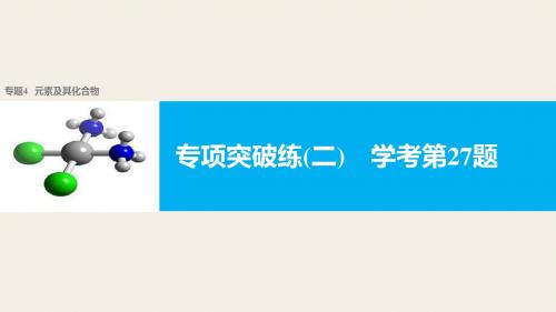 【新步步高】2018版浙江省高考化学《选考总复习》(课件)专项突破练(二)