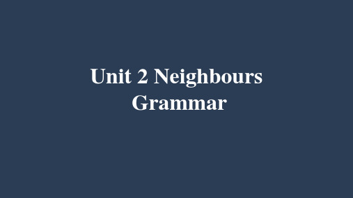 牛津译林英语七年级下册Unit 2 Grammar(共46张PPT)