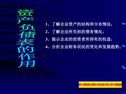 演示文稿4资产负债表-文档资料