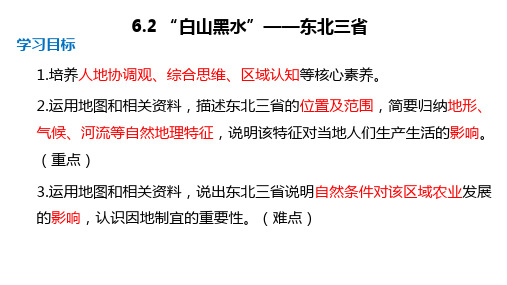 6.2“白山黑水”——东北三省课件(共32张PPT)人教版地理八年级下册