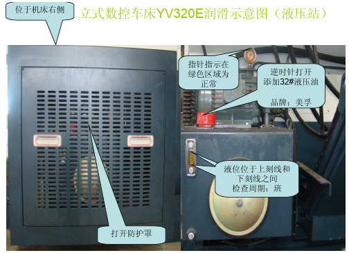 立式数控车床YV320E润滑示意图