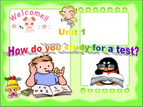 九年级英语Unit 1 How do you study for a test Section A1