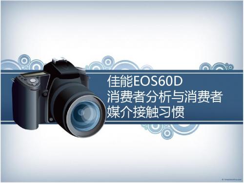 大学作业佳能EOS60D 消费者分析