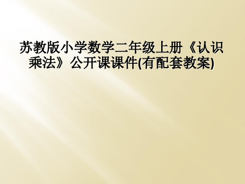 苏教版小学数学二年级上册《认识乘法》公开课课件(有配套教案)