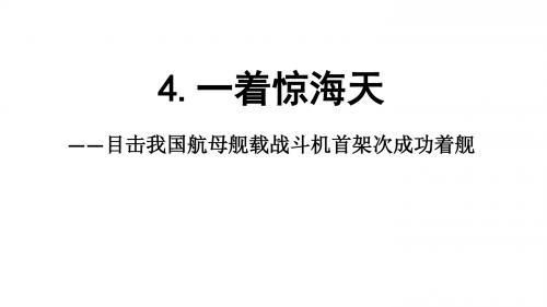 (名师整理)语文八年级上册《一着惊海天》习题精选精练优秀课件