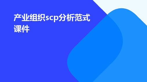 产业组织SCP分析范式课件