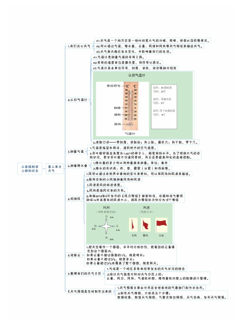 新教科版三年级科学上册第三单元知识点