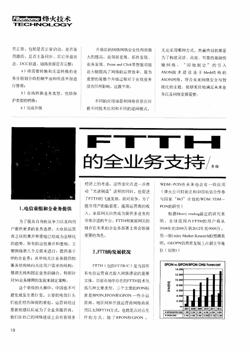 FTTH的全业务支持