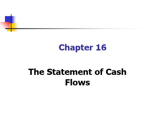 基础会计(英文版)(第二版)Chapter 16 The Statement of Cash Flo