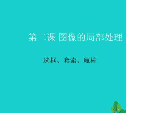 山东省实验中学初级七年级信息技术第二课图像的局部处理课件