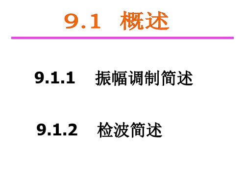 通信原理知识调制与解调ppt(84张)