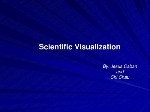 What is Scientific Visualization