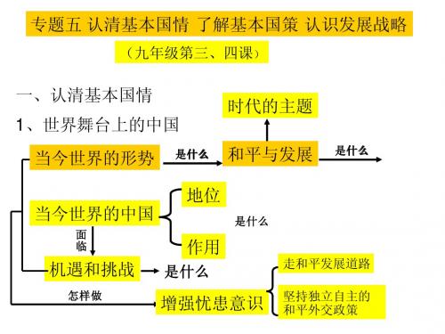 专题五 认清基本国情