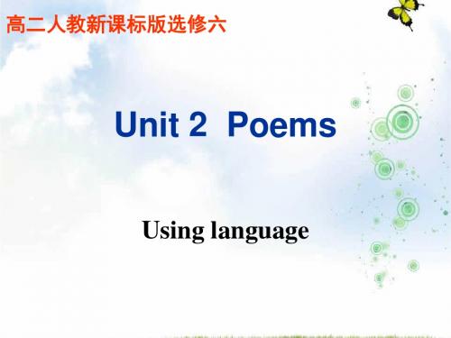 高中英语人教版选修六：Unit+2Using-language+课件