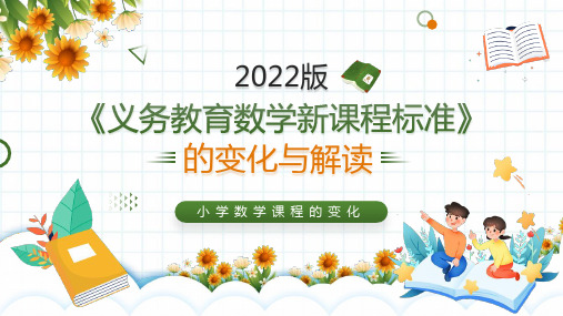 2022义务教育数学新课程标准2022年版变化与解读培训PPT