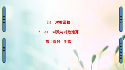 高中数学第二章基本初等函数(Ⅰ)2.2.1第1课时对数课件新人教A版必修1