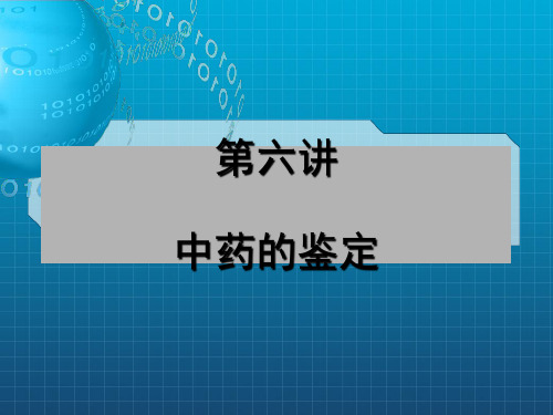 《中药的鉴定》PPT课件_OK