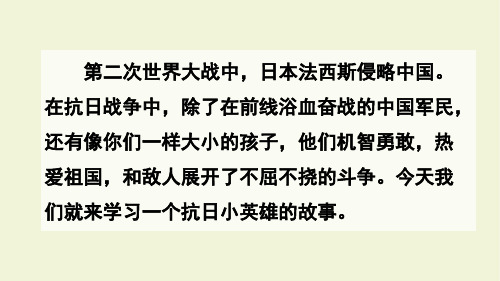 部编版四年级语文第二学期《小英雄雨来(节选)》PPT课件