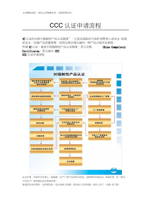 CCC认证流程及体系要求