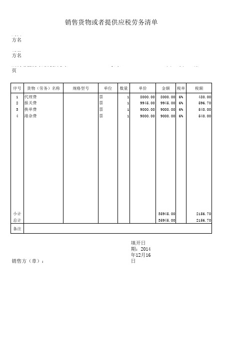 增值税发票样本