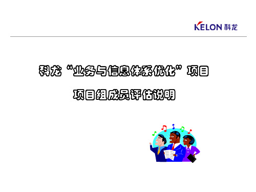 科龙“业务与信息体系优化”项目组成员评估说明.pptx