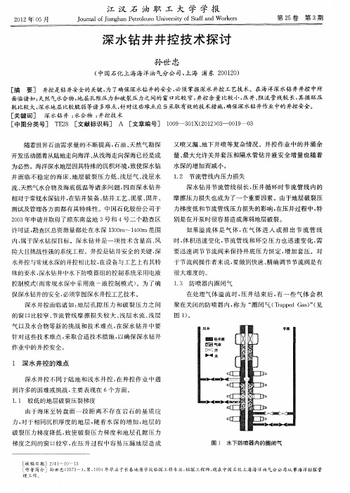 深水钻井井控技术探讨