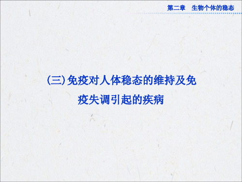 《免疫对人体稳态的维持》课件1