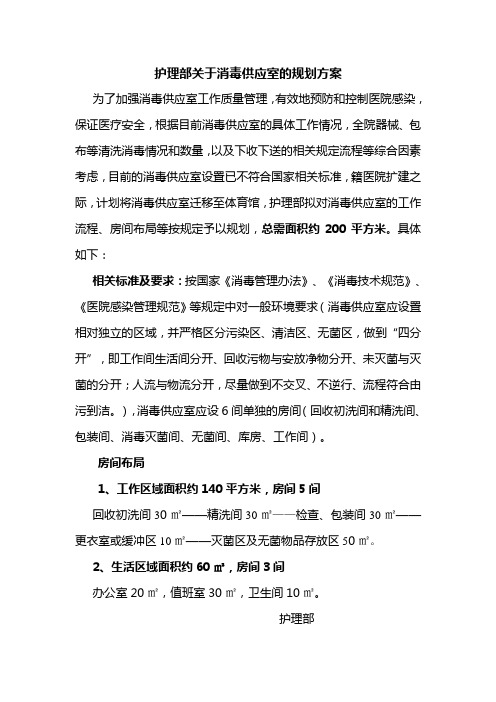供应室规划
