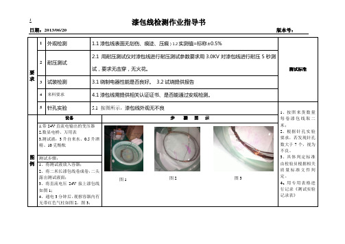 阻燃实验作业指导书