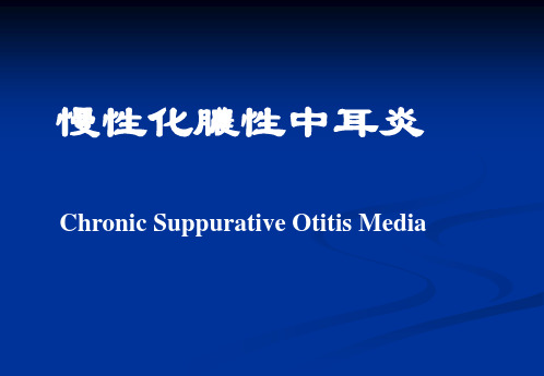 慢性化脓性中耳炎