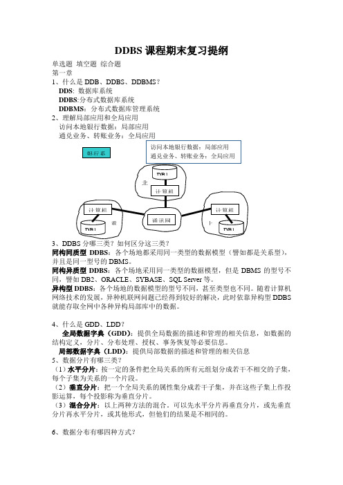 DDBS期末复习