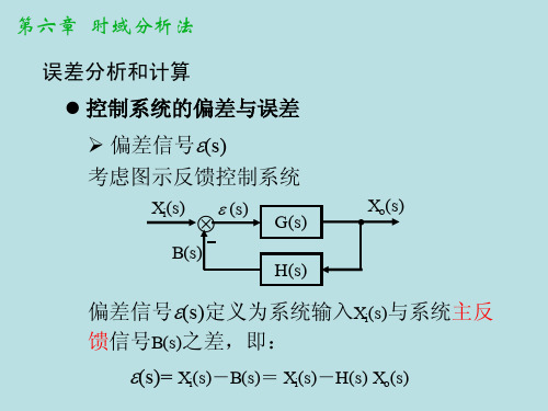 第六章  控制系统的误差分析与计算