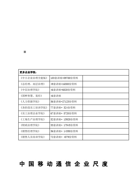 中国移动GSM数字直放站设备测试规范