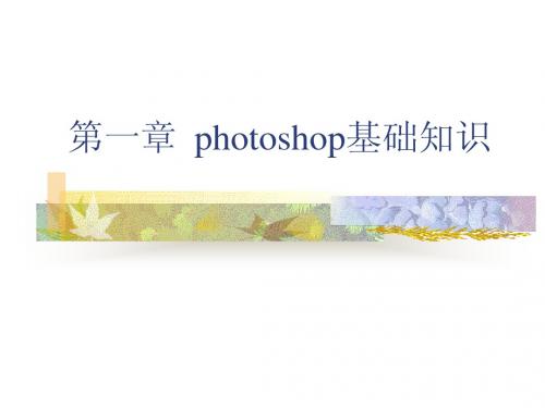 第一章 初识photoshopCS3