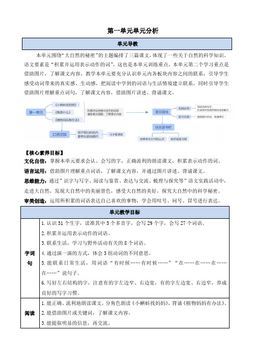 1 小蝌蚪找妈妈【教案】小学语文二年级上册