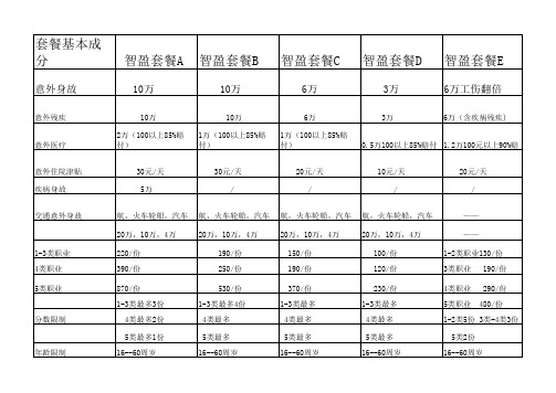 团体险智盈套餐