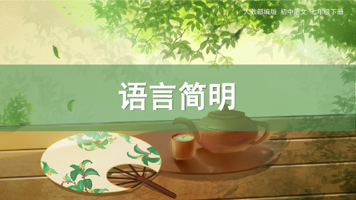 21《语言简明》 PPT教学课件