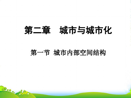 人教版高中地理必修(二) 2.1城市内部空间结构 课件 (共40张PPT)