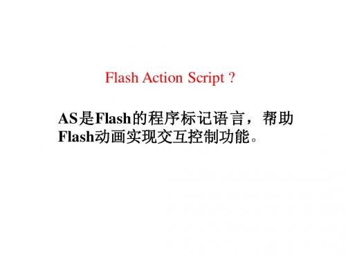 flash脚本(AS)编写