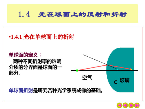 单球面折射薄透镜