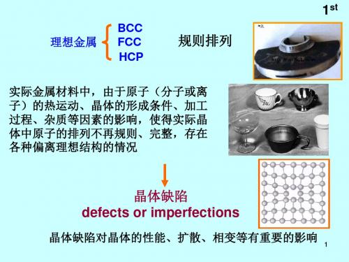 第三章晶体缺陷