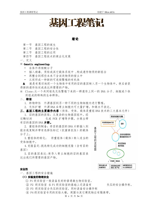 基因工程笔记资料