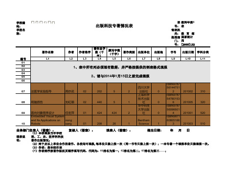 教育部高校科技统计年报基表