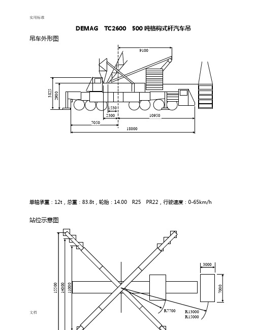 500T汽车吊性能表